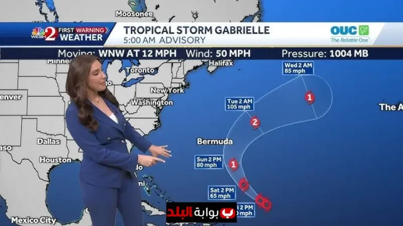 Tropical Storm Gabrielle Forecast: Path, Strength, and Potential Impacts on Bermuda as Storm Eyes Hurricane Status