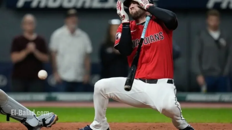 David Fry Injury Update: Cleveland Guardians Star Hit in Face by 99 mph Pitch During Guardians Game Today