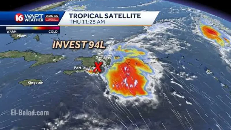 Tropical Storm Humberto Forecast: NOAA Hurricane Tracker Monitors Invest 94L as Hurricane Center Issues Updates as Rare Fujiwhara Effect Looms