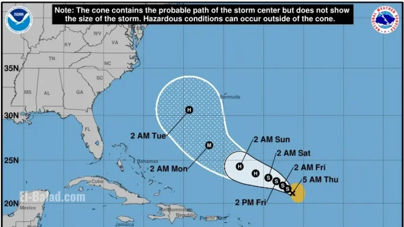 Tropical Storm Humberto Forecast Sparks Concern: Could the Hurricane Strengthen and Trigger a Rare Fujiwhara Effect?