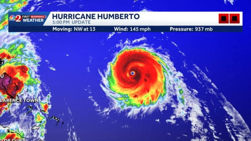 Hurricane Humberto Tracker: Category 5 Storm Intensifies as East Coast and Bermuda Monitor Impacts