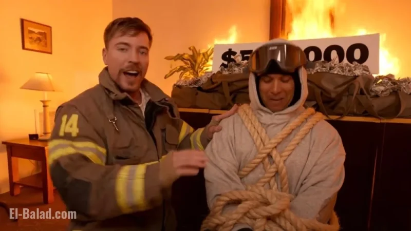 Has Mr Beast crossed the line YouTuber challenges man to endure burning house for 500000 dollars