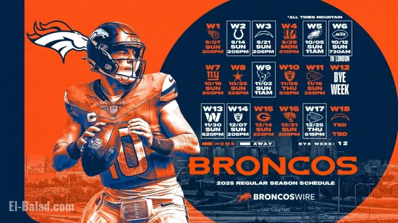 Denver Broncos Game Day Schedule: Find Out if They’re Playing Today