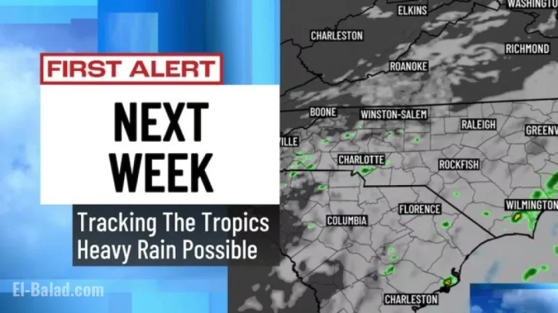 Storms Leave the Carolinas Tonight as First Alerts Forecast Tropical Activity Next Week