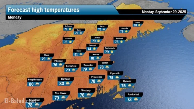 New England enjoys continued warmth while major weather shift expected midweek