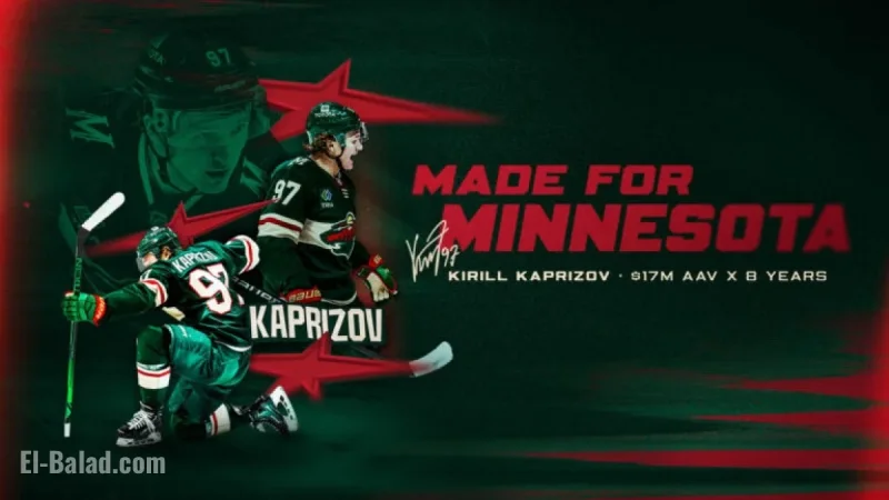 Minnesota Wild Secures Star Forward Kirill Kaprizov with New Eight-Year Contract Extension