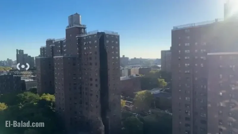 Explosion Reported: Video Captures Debris Outside Mott Haven Building