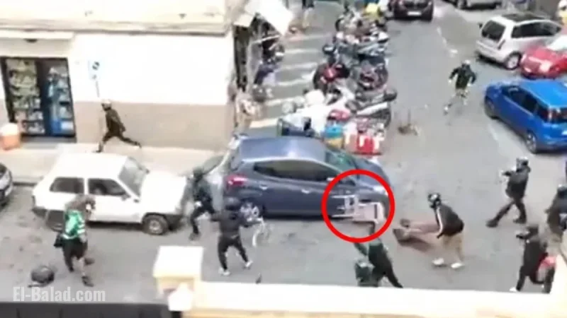 Football Fans Clash, Throw Chairs in Pre-Champions League Street Brawl