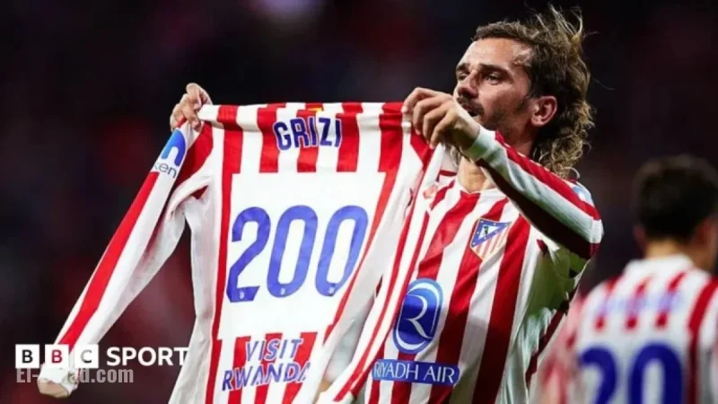 Griezmann Shines as Atletico Madrid Crushes Eintracht Frankfurt 5-1 in Champions League
