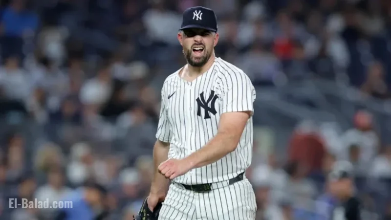 Yankees’ Carlos Rodon’s Wife Anxious Ahead of Red Sox Game 2