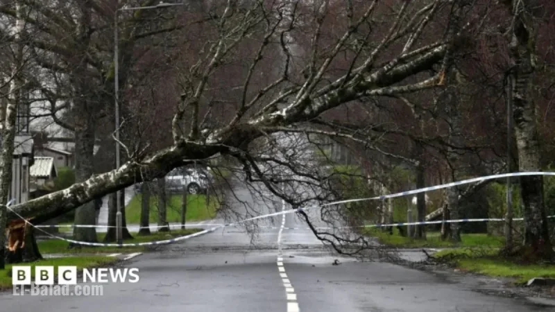 Amber Warning Issued as Storm Amy Intensifies
