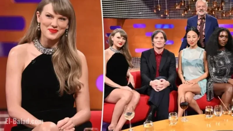Taylor Swift Dazzles in Velvet LBD on ‘The Graham Norton Show’