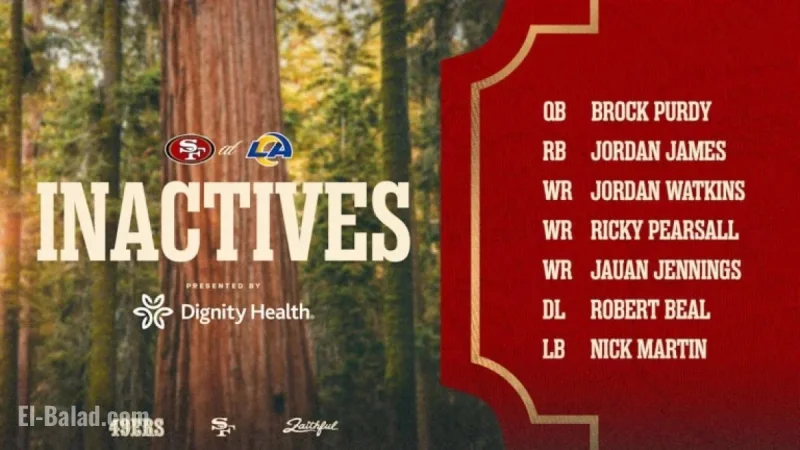 Jones to Start TNF; Pearsall, Jennings Out: Week 5 Inactives #SFvsLAR