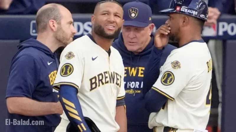 Jackson Chourio Exits Milwaukee Brewers’ Game 1 Victory