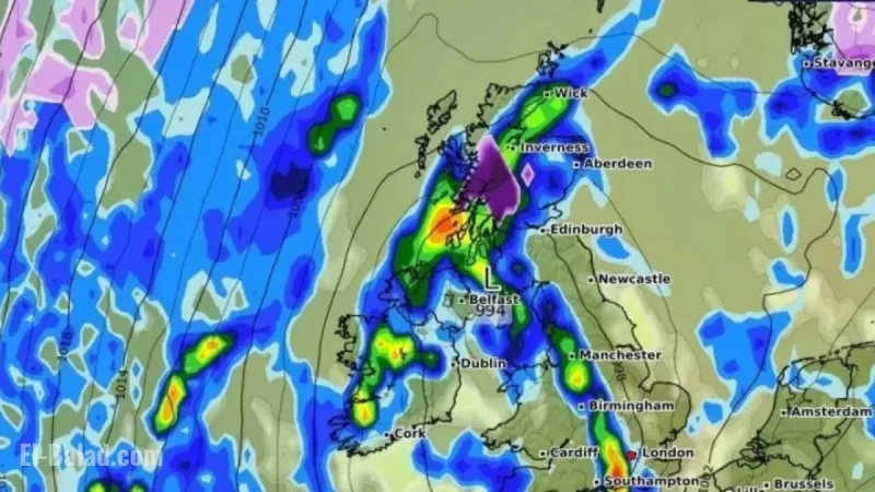 UK Braces for Heavy Snowfall: 5cm Per Hour Expected This Month