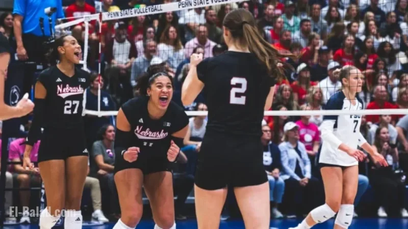 Huskers Dominate No. 16 Nittany Lions at Rec Hall