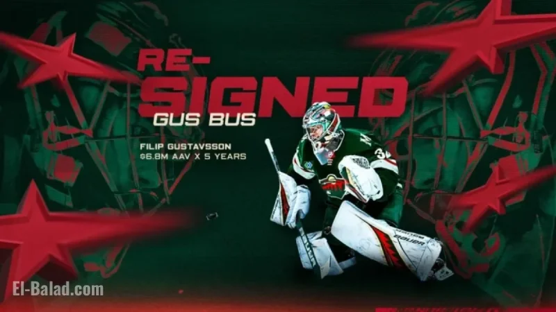 Minnesota Wild Secures Filip Gustavsson with Five-Year Contract Extension
