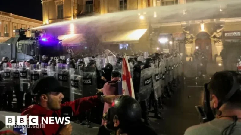 Protesters Attempt to Storm Tbilisi Presidential Palace in Georgia