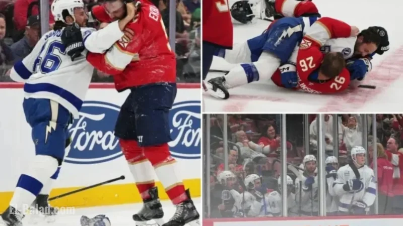 Panthers-Lightning Preseason Clash Erupts with 65 Penalties