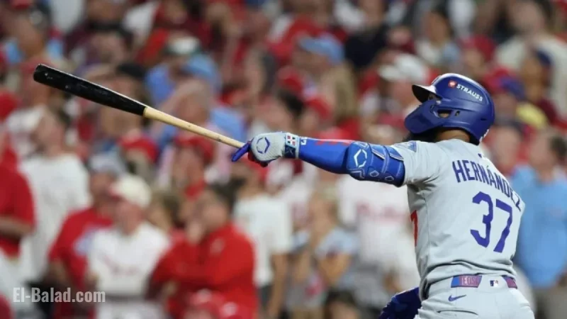 Dodgers, Teoscar Hernández Stun Phillies to Win NLDS Game 1