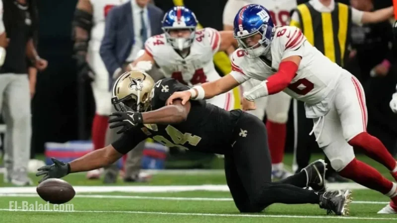 Cam Jordan Recovers Jaxson Dart Fumble | Saints vs. Giants Highlights | 2025 NFL Week 5