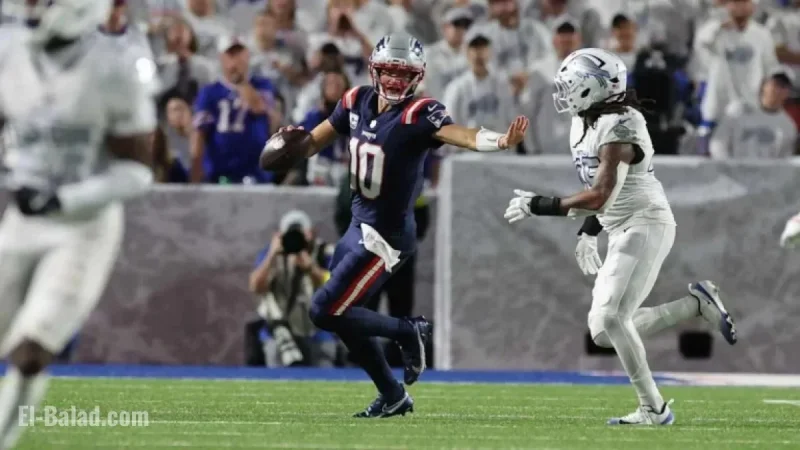 Maye Delivers Pivotal Pass to Diggs Despite Being Tackled
