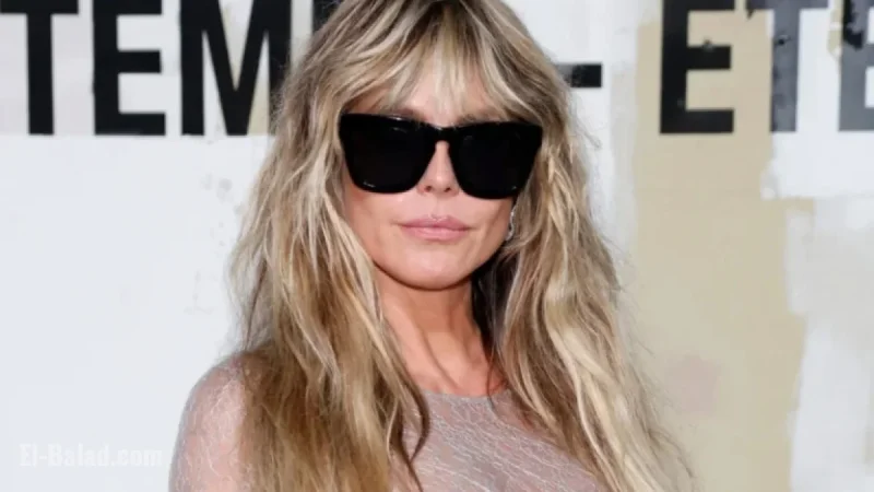 Heidi Klum Shines in Eye-Catching See-Through Dress in Paris
