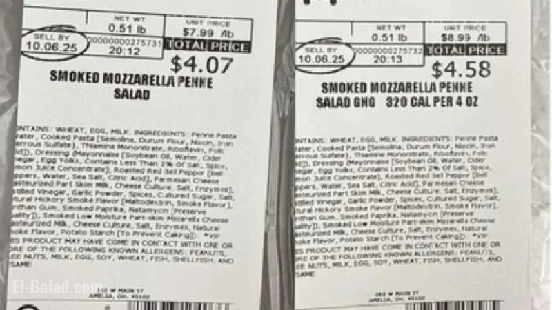 Kroger Recalls Pasta Salad in Utah and Other States