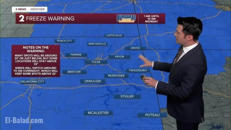 Freeze Warning Sweeps Across U.S. States as Temperatures Plummet: Farmers and Homeowners Urged to Protect Plants and Pipes