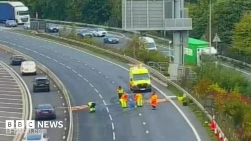 Eastbound M27 Closed Near Southampton Airport After Crash