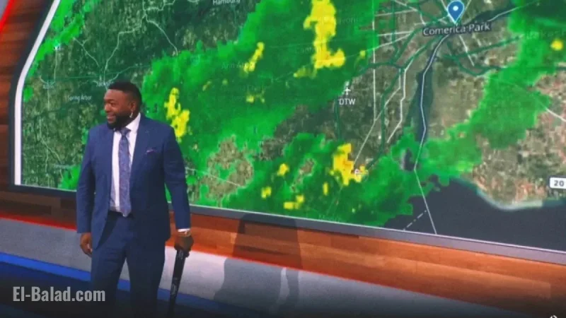 David Ortiz Takes on Weatherman Role Amid Tigers-Mariners Rain Delay