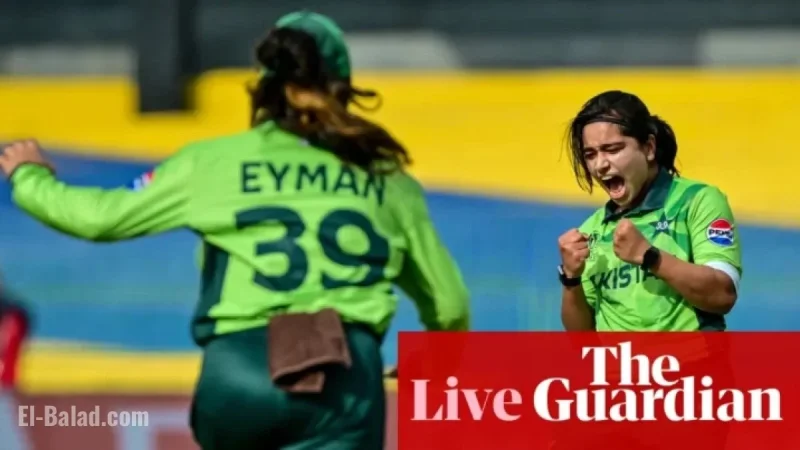 Live Update: Australia Faces Pakistan in Women’s Cricket World Cup
