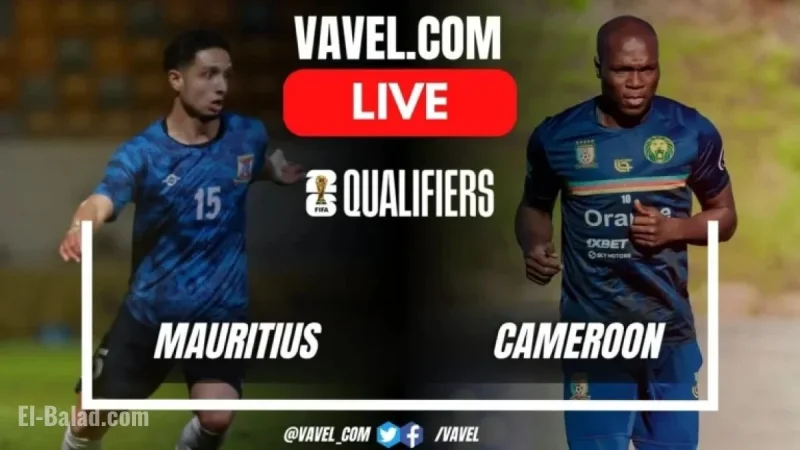 Mauritius vs Cameroon: Live Updates from 2026 World Cup Qualifiers