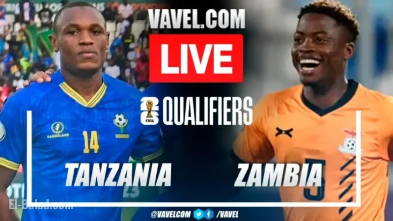Live Score Updates: Tanzania vs Zambia in 2026 World Cup Qualifier