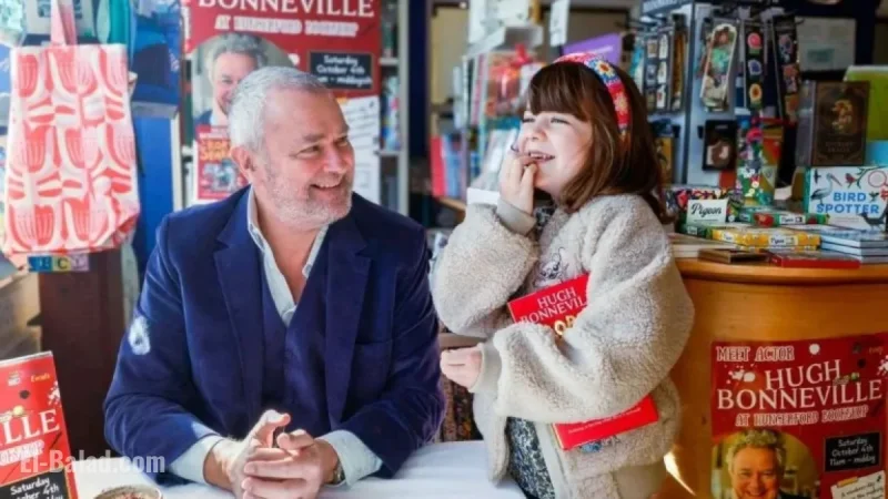 Hugh Bonneville Draws Crowds Signing New Children’s Book in High Street