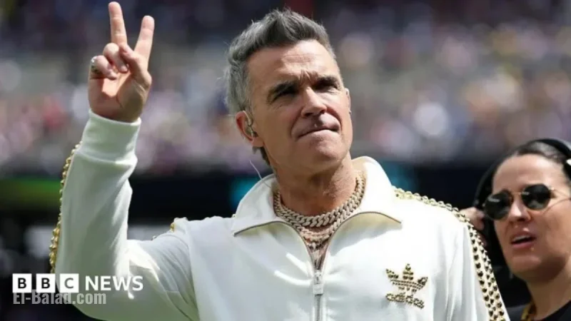 Robbie Williams Launches New Album Tour in Glasgow