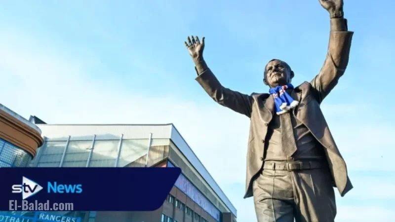 Police Investigate Walter Smith Statue Fire Outside Ibrox Stadium