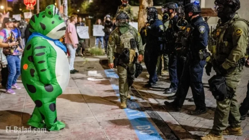 Portland ICE Protest Frog Downplays Pepper Spray Incident by Federal Agents