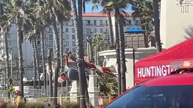Helicopter Crash in Huntington Beach Hospitalizes Five in Busy Oceanfront Area