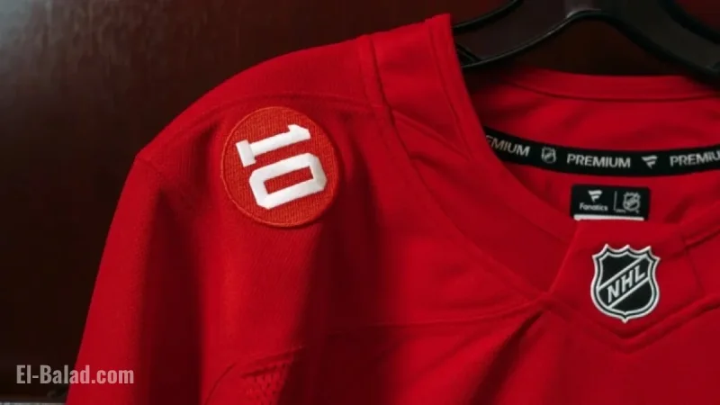 Red Wings Honor Legend Delvecchio with Jersey Patch