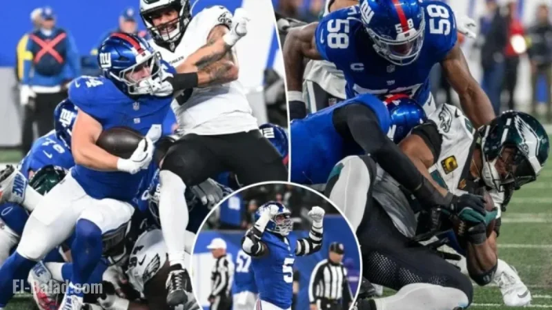 Giants Dominate Eagles, Disrupting Their Signature Plays