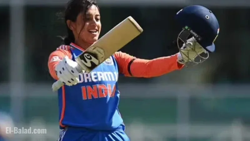 Smriti Mandhana Sets Historic Milestone as First Woman Cricketer