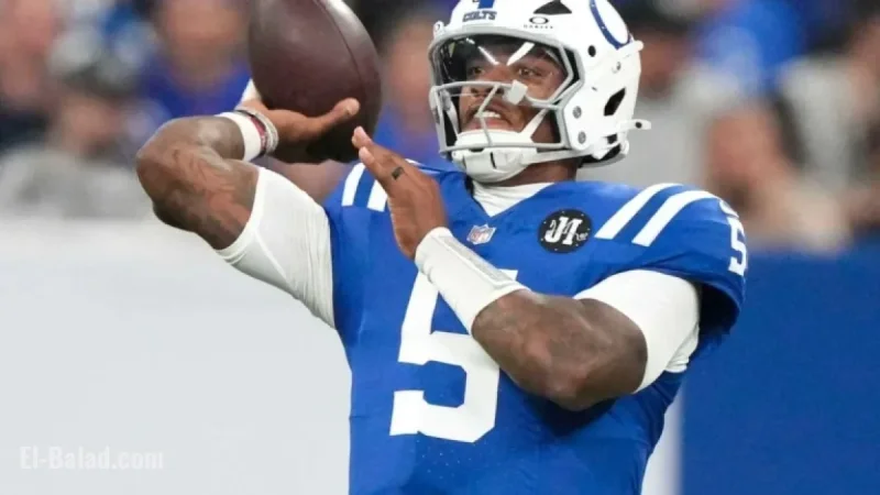 Anthony Richardson Injures Eye in Pregame Elastic Band Accident