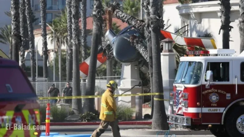Helicopter Crash Near Huntington Beach Hotel Injures 5, Hospitalizes Them