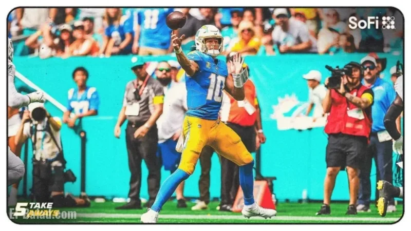 Justin Herbert Powers Chargers to Comeback Victory in Miami