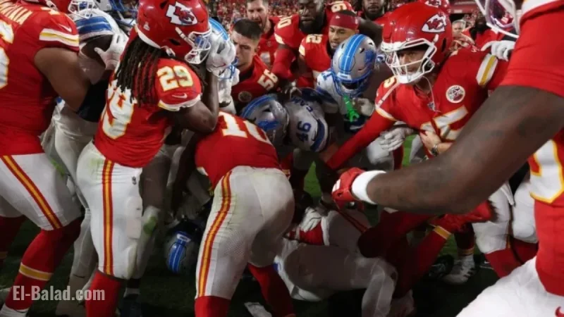 Lions and Chiefs Clash in Brawl Following Kansas City’s 30-17 Victory