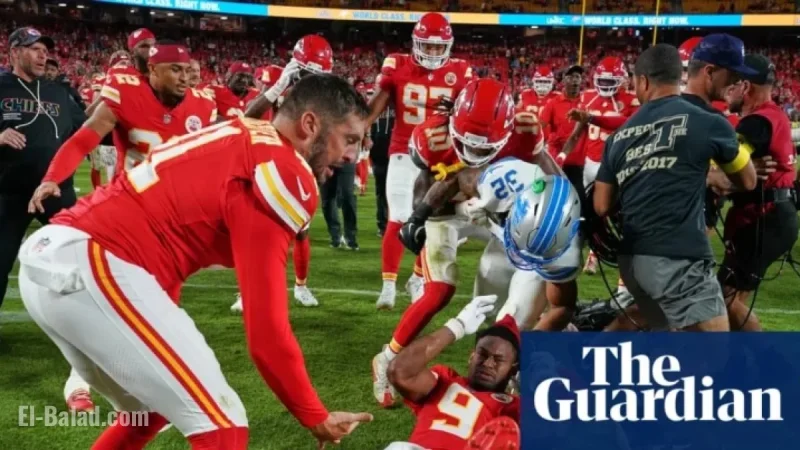 Lions-Chiefs Game Ends in Brawl, Leaves Smith-Schuster Bloodied | NFL