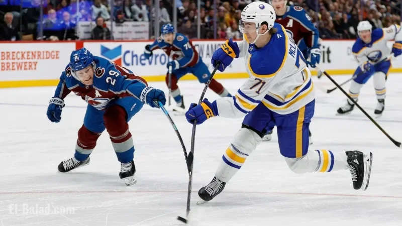 MacKinnon strikes early as Sabres vs. Avalanche live matinee kicks into gear at KeyBank Center