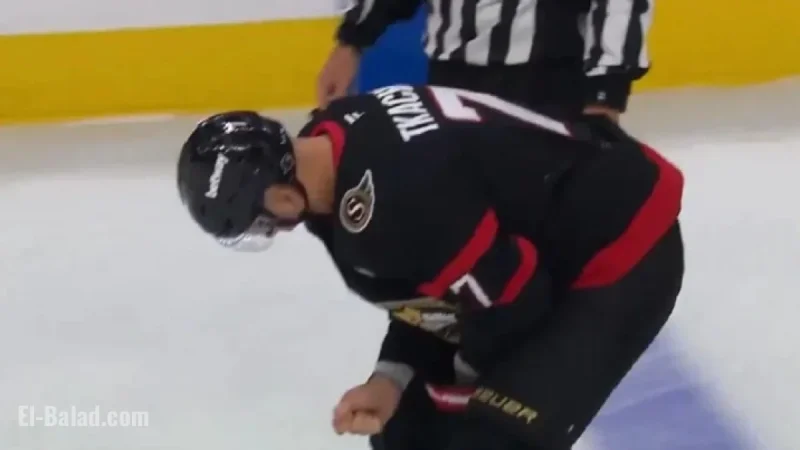 Brady Tkachuk Suffers Injury in Thanksgiving Day Game.