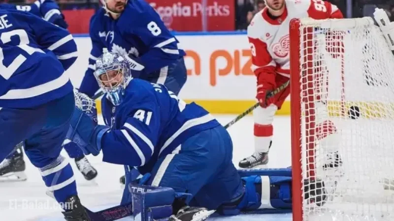 Red Wings Triumph Over Maple Leafs with Appleton and Talbot Leading